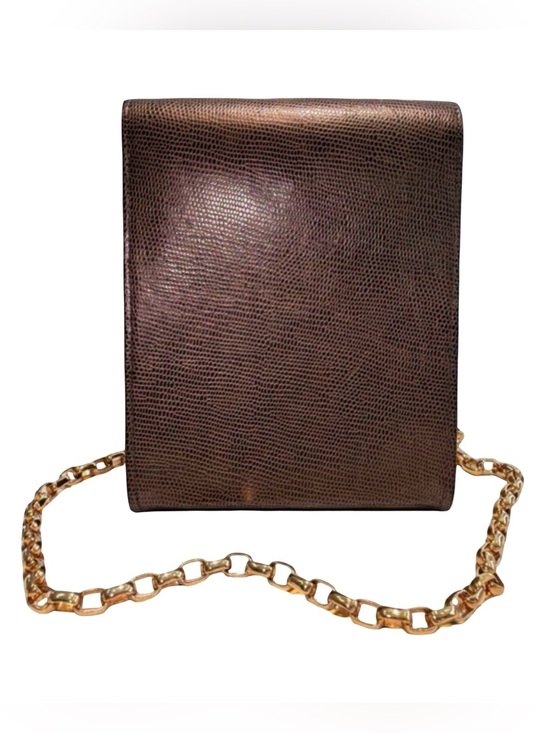 Rodo Handbags - RODO Italy Structured Hard Case Evening Bag I Gold Link Strap | NWOT